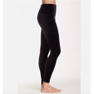 SPANX Ready to Wow Black Velvet Shapewear High Waisted Leggings Style 2070 XL